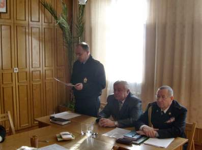 Posiedzenie Zarządu Gminnego Oddziału ZOSP RP w Drwini w dniu 22 grudnia 2009 roku.
