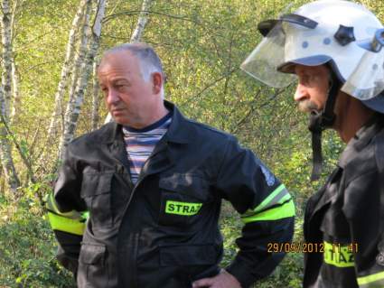 Gminne ćwiczenia strażackie "Leśne Runo 2012".