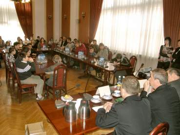 Powiatowe eliminacje OTWP rozegrano w sali konferencyjnej Starostwa.