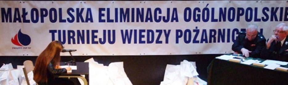 Wojewódzka eliminacja OTWP "Młodzież zapobiega pożarom" - Wieliczka - 08.04.2017 r.