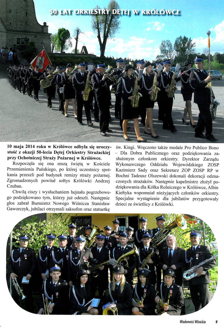 50 lat Orkiestry Dętej w Królówce - Wiadomości Wiśnickie  - 05.2014
