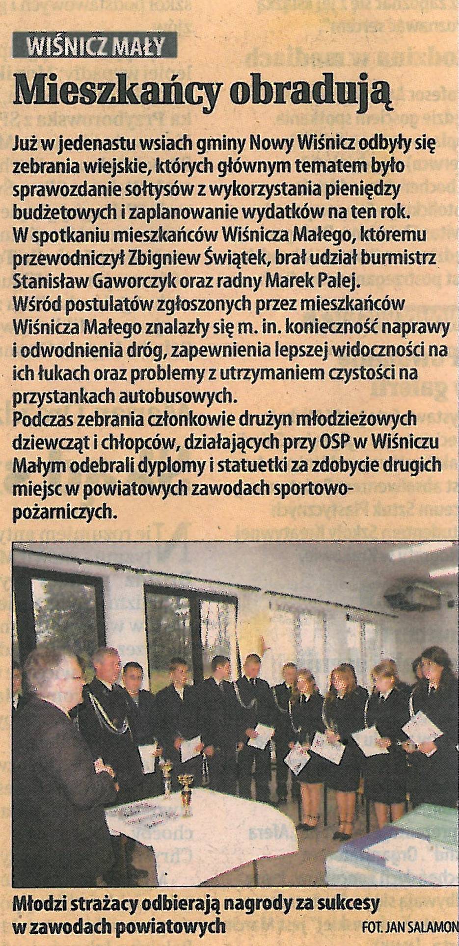 Mieszkańcy obradują - Gazeta Krakowska - 13.06.2006