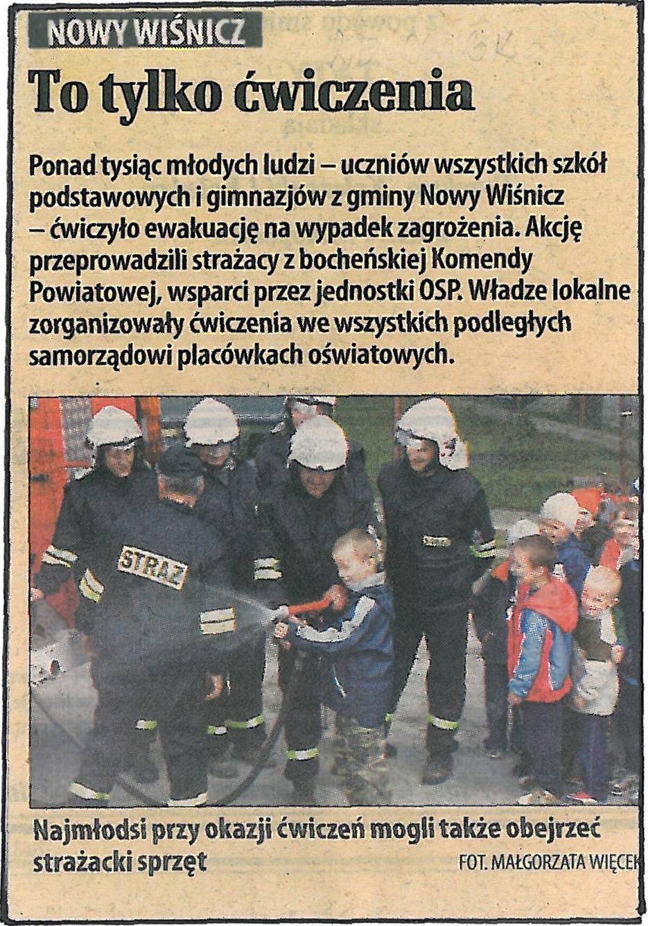 To tylko ćwiczenia - Gazeta Krakowska - 20.06.2006