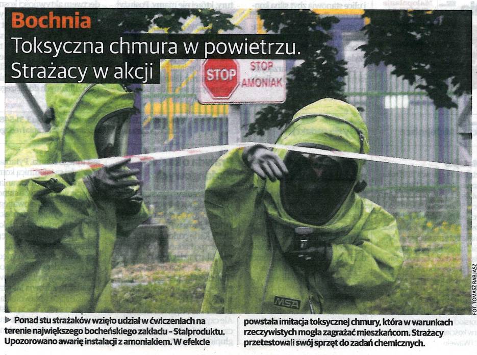 Toksyczna chmura w powietrzu. Strażacy w akcji - Gazeta Krakowska - 24.06.2015