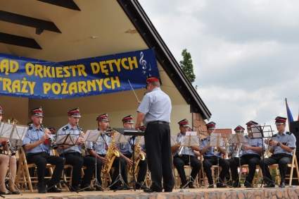Orkiestra OSP w Leszczynie.