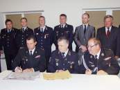 Podpisanie umowy straży Bochni i Saarlouis.