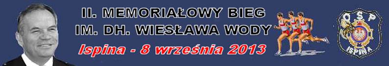 II. Memoriaowy Bieg im. Dh. Wiesawa Wody - Ispina 2013