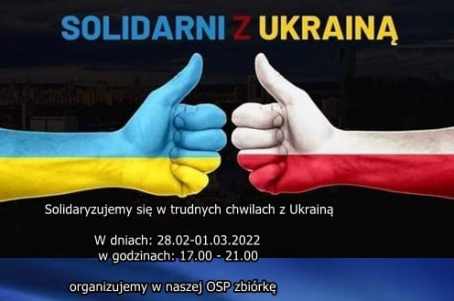 Solidarni z Ukrainą.