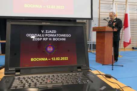 V. Zjazd Oddziału Powiatowego ZOSP RP w Bochni - 12.02.2022 r.